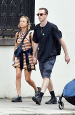 AMELIA WINDSOR and Ollie Lewis Out in London 08/09/2024