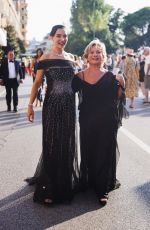 AMY JACKSON and ALBERTA FERRETTI Leaves Hotel Excelsior in Venice 08/28/2024
