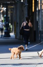 AMY ROBACH Out for a Dog Walk in New York 08/25/2024