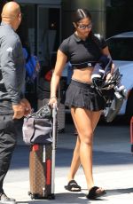 ANGEL REESE Leaves Her Hotel in Los Angeles 08/17/2024