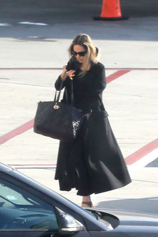 ANGELINA JOLIE Arrives for a Flight at LAX Airport 08/11/2024