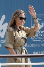 ANGELINA JOLIE Arrives in Venice for 81st Venice International Film Festival 08/27/2024