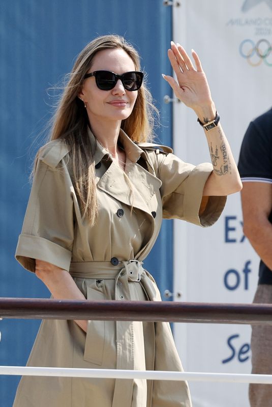 ANGELINA JOLIE Arrives in Venice for 81st Venice International Film Festival 08/27/2024