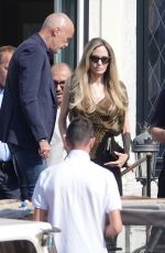 ANGELINA JOLIE Out at 81st Venice Film Festival in Venice 08/29/2024