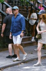 ANNA OSCEOLA and Jon Hamm Out in New York 08/04/2024