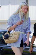 ANYA TAYLOR-JOY Out with a Friend for Lunch in Los Angeles 08/22/2024