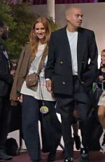 ASHLEE SIMPSON and Evan Ross Arrives at Olivia Rodrigo
