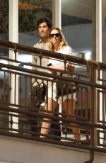 ASHLEY BENSON and Brandon Davis on a Date Night at Sushi Park in West Hollywood 08/13/2024