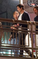ASHLEY BENSON and Brandon Davis Out for Dinner at Sushi Park in West Hollywood 08/06/2024