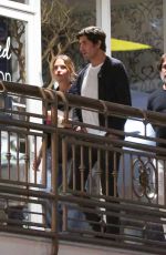 ASHLEY BENSON and Brandon Davis Out for Dinner at Sushi Park in West Hollywood 08/06/2024