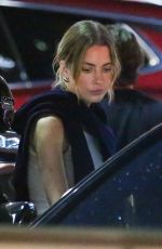 ASHLEY BENSON and Brandon Davis Out for Dinner at Sushi Park in West Hollywood 08/06/2024