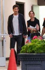 ASHLEY BENSON and Brandon Davis Out for Dinner at Sushi Park in West Hollywood 08/06/2024