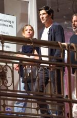 ASHLEY BENSON and Brandon Davis Out for Dinner at Sushi Park in West Hollywood 08/06/2024