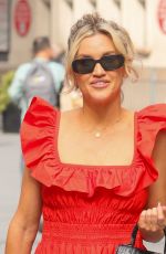 ASHLEY ROBERTS Arrives at Heart Radio Studio in London 08/14/2024