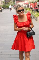 ASHLEY ROBERTS Arrives at Heart Radio Studio in London 08/14/2024