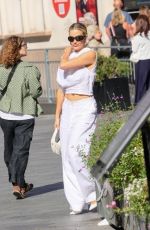 ASHLEY ROBERTS Arrives at Heart Radio Studios in London 08/15/2024