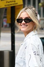ASHLEY ROBERTS in a Natching Two Piece Arrives at Heart Radio in London 08/06/2024