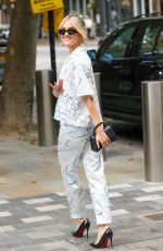 ASHLEY ROBERTS in a Natching Two Piece Arrives at Heart Radio in London 08/06/2024