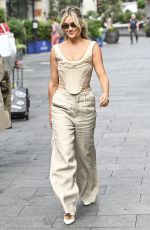 ASHLEY ROBERTS Leaves Global Studios in London 08/08/2024