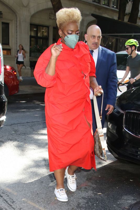 AUNJANUE ELLIS-TAYLOR Arrives at Tamron Hall Show in New York 08/27/2024
