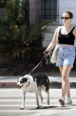AVA PHILLIPPE Out for a Dog Walk in Los Angeles 08/11/2024