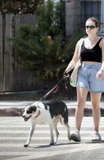 AVA PHILLIPPE Out for a Dog Walk in Los Angeles 08/11/2024