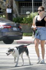 AVA PHILLIPPE Out for a Dog Walk in Los Angeles 08/11/2024