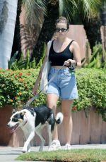 AVA PHILLIPPE Out for a Dog Walk in Los Angeles 08/11/2024