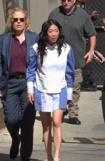 AWKWAFINA Arrives at Jimmy Kimmel Live! in Los Angeles 08/15/2024