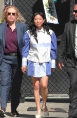AWKWAFINA Arrives at Jimmy Kimmel Live! in Los Angeles 08/15/2024