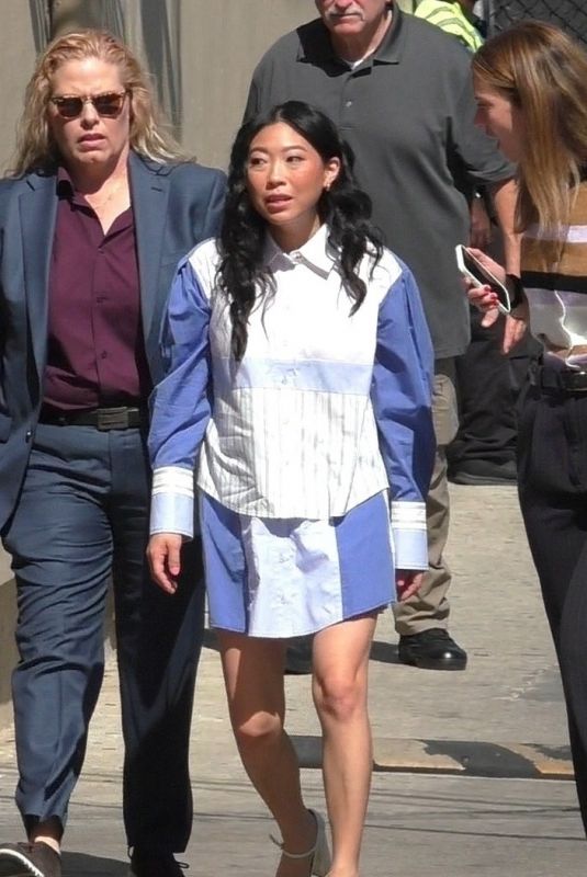 AWKWAFINA Arrives at Jimmy Kimmel Live! in Los Angeles 08/15/2024