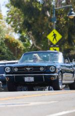 BEHATI PRINSLOO and Adam Levine Cruise Out in Montecito in His Classic Mustang 08/18/2024