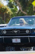 BEHATI PRINSLOO and Adam Levine Cruise Out in Montecito in His Classic Mustang 08/18/2024
