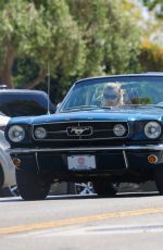 BEHATI PRINSLOO and Adam Levine Cruise Out in Montecito in His Classic Mustang 08/18/2024