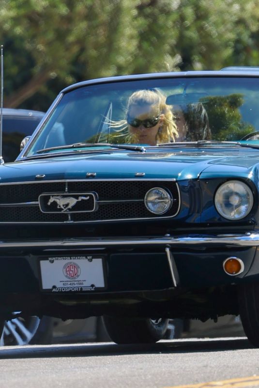 BEHATI PRINSLOO and Adam Levine Cruise Out in Montecito in His Classic Mustang 08/18/2024