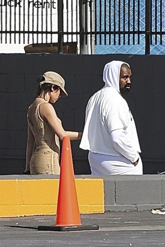 BIANCA CENSORI and Kanye West Visiting His New Massive Store 08/09/2024