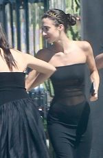 BIANCA CENSORI Shopping with Her Sisters and Mother at Maxfield and Vivienne Westwood on Melrose Ave in West Hollywood 08/16/2024