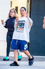 BLAC CHYNA Out for Ice Cream in Calabasas 08/09/2024