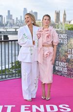 BLAKE LIVELY and ISABELA FERRER at It Ends With Us Photocall in London 08/08/2024