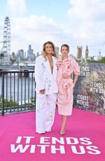 BLAKE LIVELY and ISABELA FERRER at It Ends With Us Photocall in London 08/08/2024
