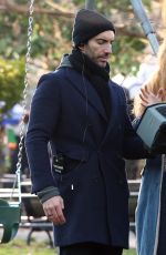 BLAKE LIVELY and Justin Baldoni on The Set while Filming It Ends With Us 08/11/2024