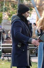 BLAKE LIVELY and Justin Baldoni on The Set while Filming It Ends With Us 08/11/2024