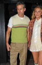 BLAKE LIVELY and Ryan Reynolds Night Out with ISABELA FERRER in London 08/08/2024