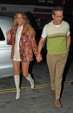 BLAKE LIVELY and Ryan Reynolds Night Out with ISABELA FERRER in London 08/08/2024