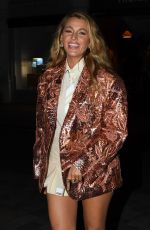 BLAKE LIVELY Arrives at Chiltern Firehouse in London 08/08/2024