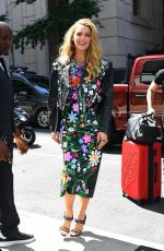BLAKE LIVELY Arrives at Her Hotel in New York 08/05/2024