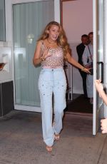 BLAKE LIVELY Leaves Private Screening of It Ends With Us at Roxy Hotel in New York 08/05/2024