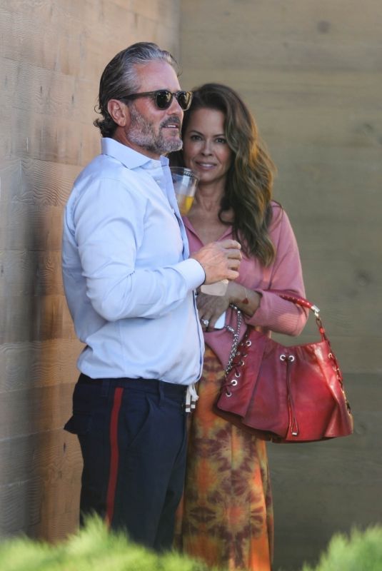 BROOKE BURKE and Scott Rigsby at a Dinner Date at Nobu 08/13/2024
