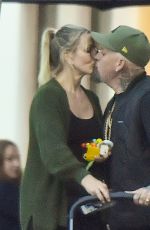 CAMERON DIAZ and Benji Madden Share a Kiss at a Restaurant in Montecito 08/26/2024
