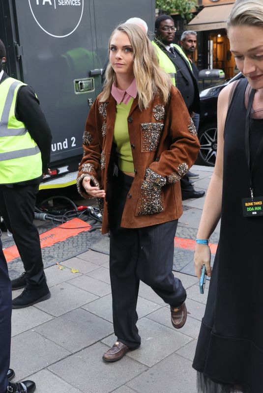 CARA DELEVINGNE Arrives at Blink Twice Premiere in London 08/19/2024